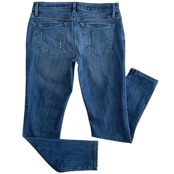 Ann Taylor Loft Women’s Dark Wash Denim Relaxed Fit Skinny Jean Size 26/2 - Picture 5 of 12